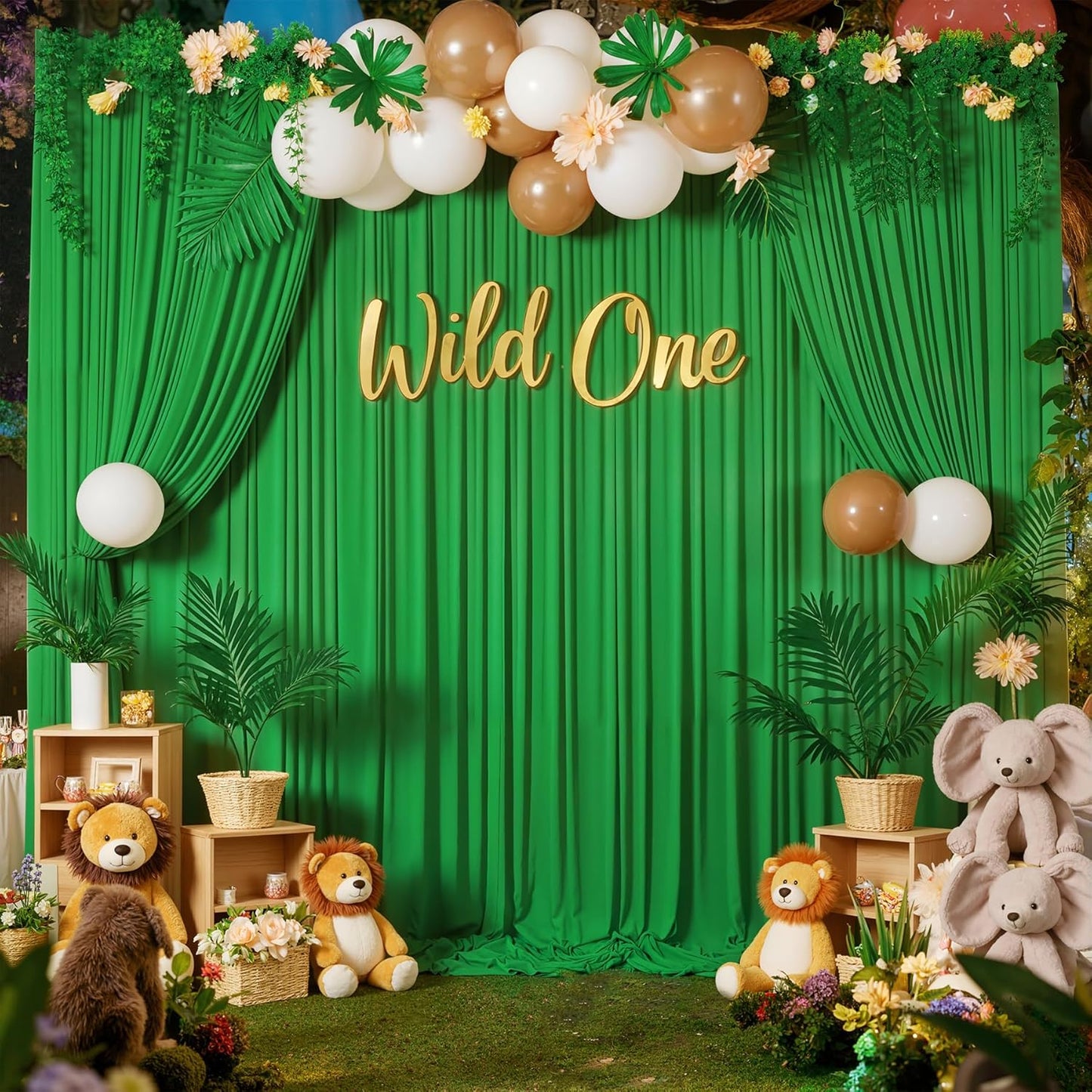 10 ft x 10 ft Wrinkle Free White Backdrop Curtains for Wedding Parties, Polyester Photography Backdrop Drapes for Birthday Parties Stage Backdrop Stand, 2 Panels 5x10FT Background Curtains