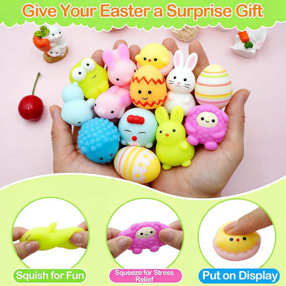 132 Pcs Easter Egg Fillers for Kids Boys Girls,Easter Basket Stuffers,Easter Party Favors Assorted Toys,Easter Eggs Hunt Gifts for Toddlers Teens Goodie Bag Stuffers Filling Treats Classroom Prizes