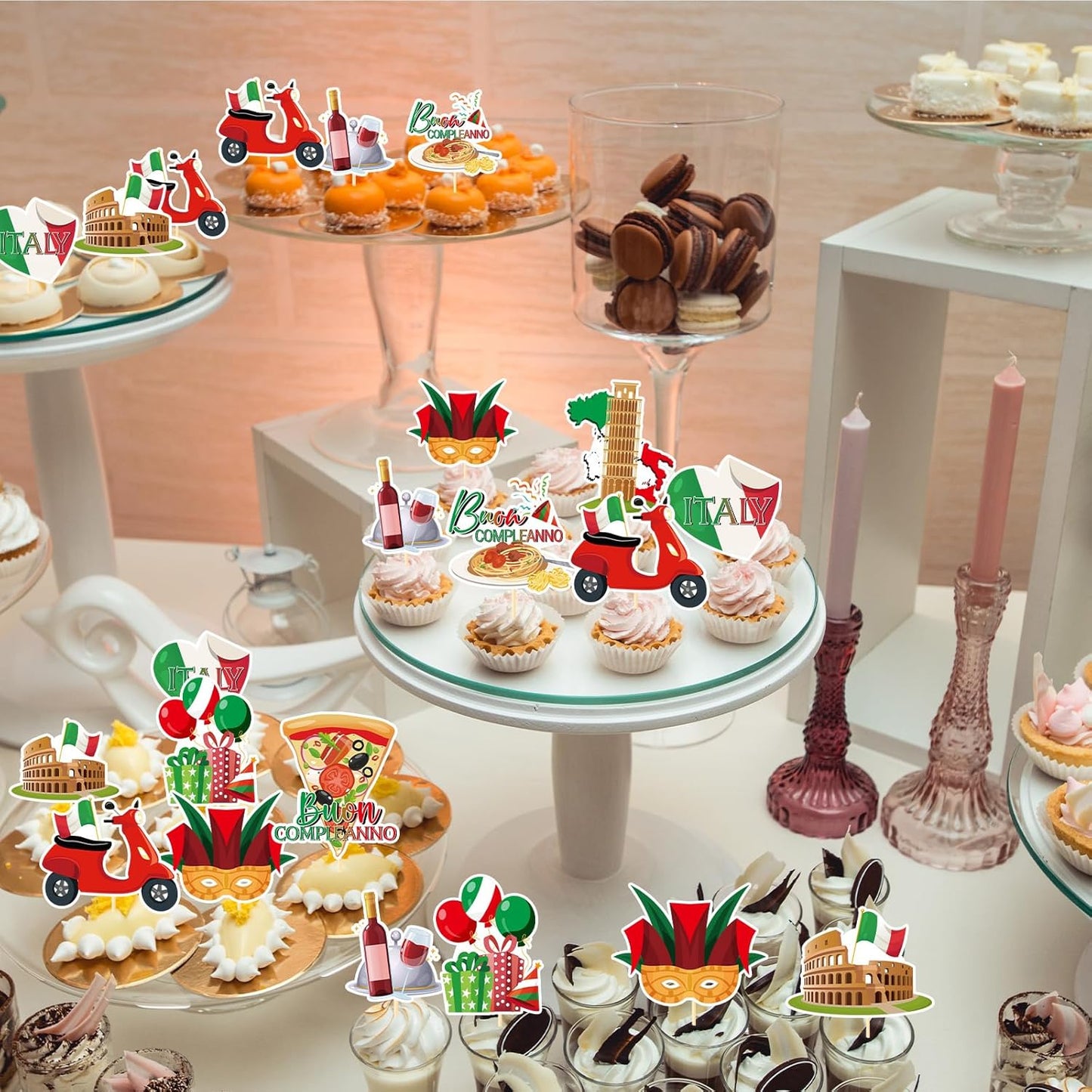 Wildflower Birthday Party Decorations, 36PCS Flower Floral Cupcake Toppers Decoration, Baby in Bloom Baby Shower Cupcake Picks Decor Party Supplies for Gilrs Women
