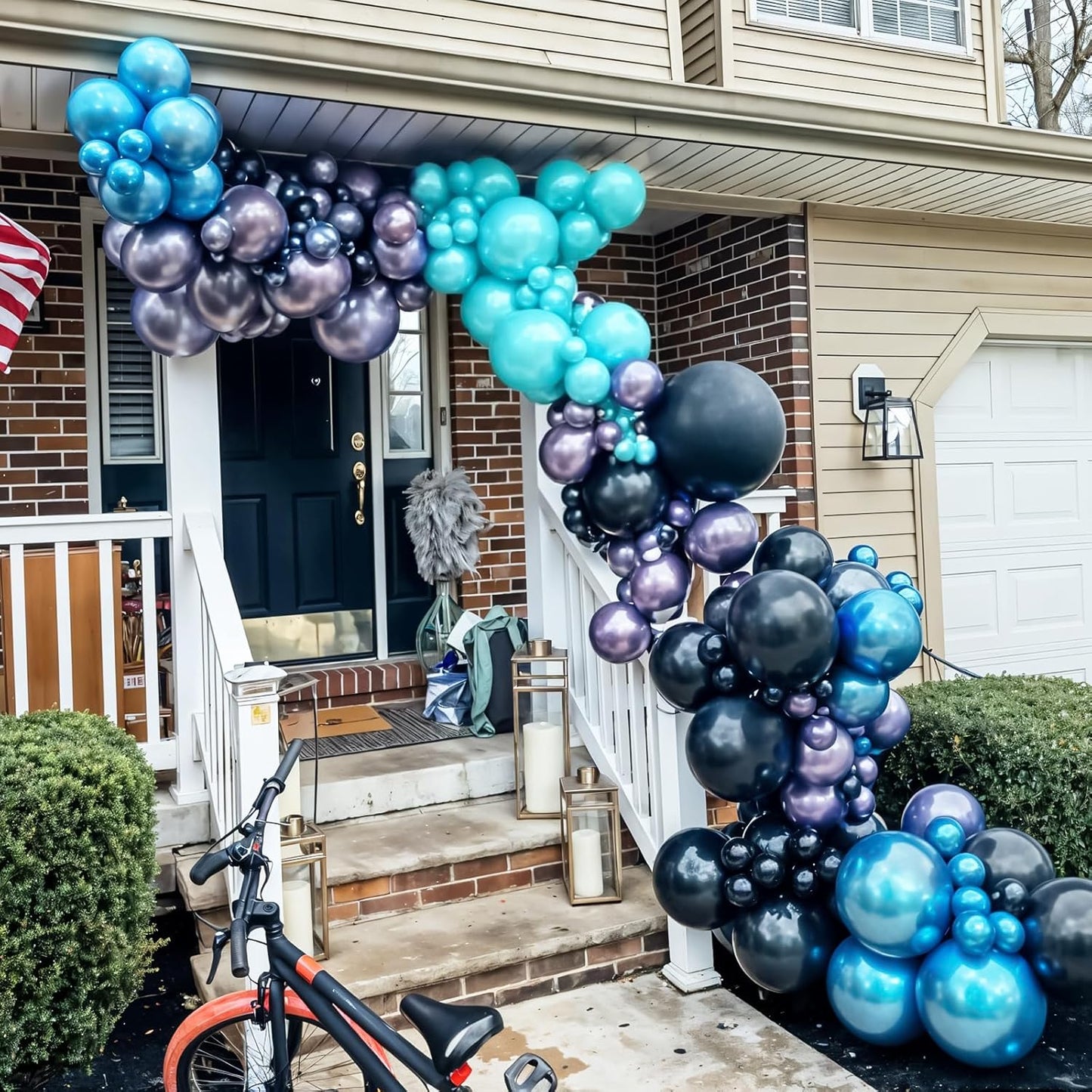 60 Pcs Blue and Silver Balloons, Navy Royal Blue Silver Party Balloons with Metallic Confetti Helium Latex Balloons for Birthday Baby Showers Fathers Day 2025 Graduation Decoration