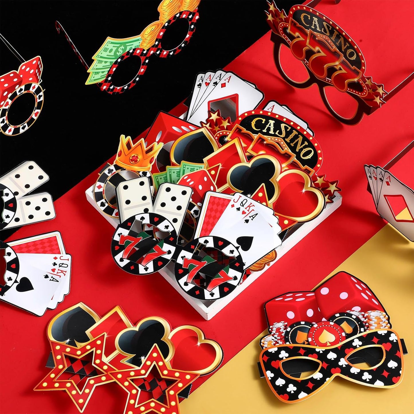 32 Pcs Spa Party Favors Paper Glasses Makeup Paper Eyeglasses Frames Spa Photo Booth Props Selfie Props for Makeup Birthday Party Decorations