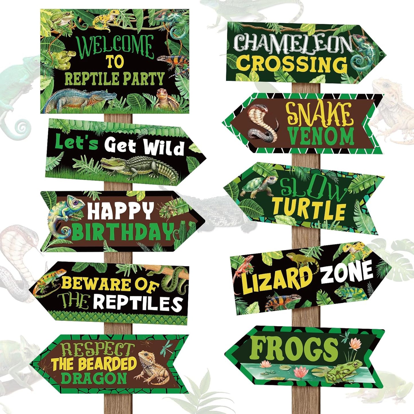 20 Pcs Luau Party Decorations Welcome Sign Summer Hawaiian Directional Signs Tropical Hawaiian Themed Birthday Decorations Luau Tiki Party Supplies with 2 Sheet Letter Stickers