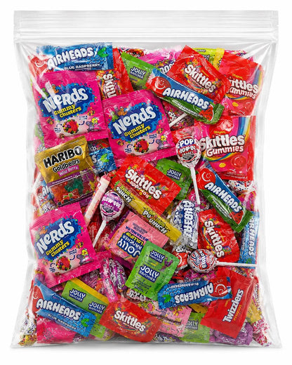 Variety Candy Pack - 2 LB Assorted Party Mix - Individually Wrapped Bulk Candy - Pinata Mix - Deluxe Queen Jax Assortment