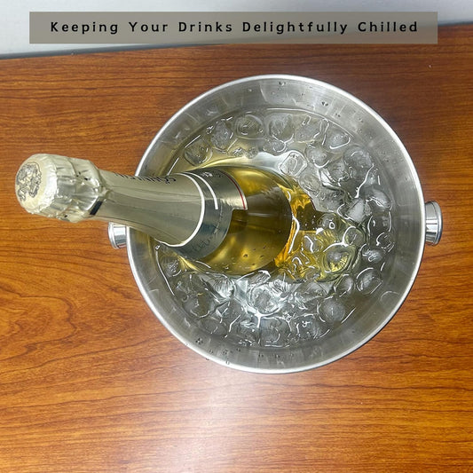 Champagne Bucke with Scoop Ice Bucket for Parties 2 Packs