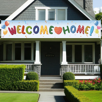 Large Welcome Home Banner, Welcome Home Yard Banner, Outdoor Indoor Yard Sign Party Decoration for Family Gatherings, Special Occasions, Marine Corps, Housewarming