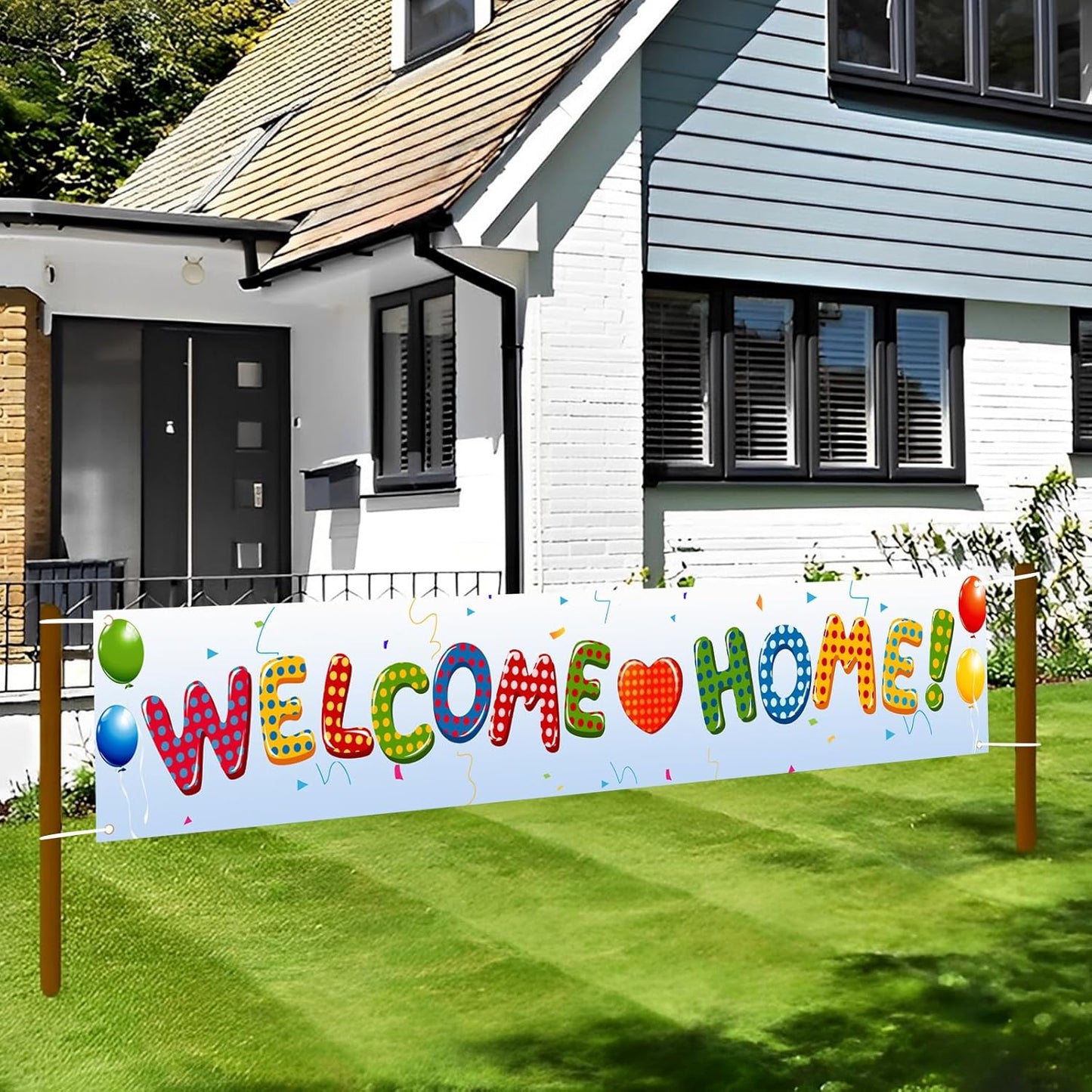 Labakita Welcome Home Banner, Decorations for Hospital/Military/Navy/Marine Corps/Marine Boot-camp/Army/National Guard/Air Force/Housewarming, Welcome Home Sign