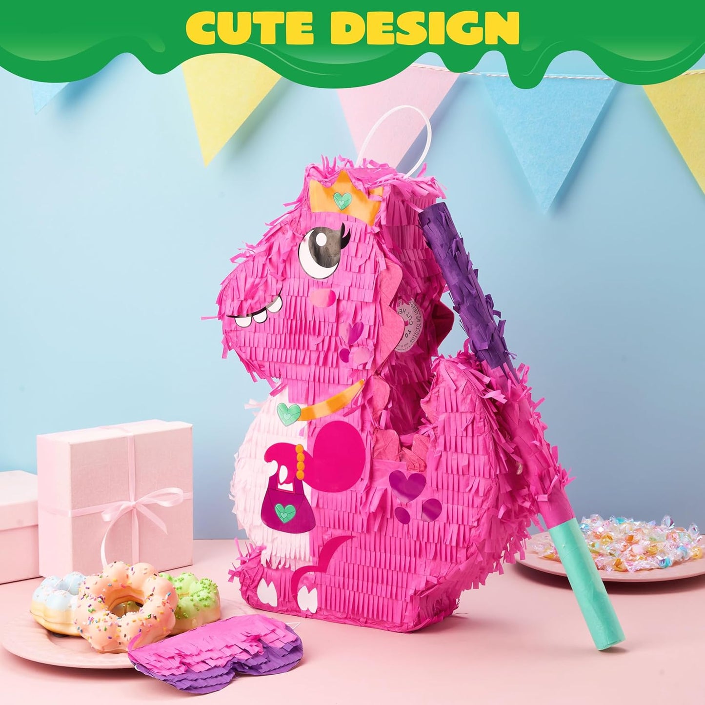 Cinco De Mayo Donkey Pinata for Kids Birthday Party for Fun Fiesta Taco Party Supplies, Luau Event Mexican Theme Decoration, Carnivals Festivals, Taco Tuesday Event