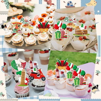 Wildflower Birthday Party Decorations, 36PCS Flower Floral Cupcake Toppers Decoration, Baby in Bloom Baby Shower Cupcake Picks Decor Party Supplies for Gilrs Women