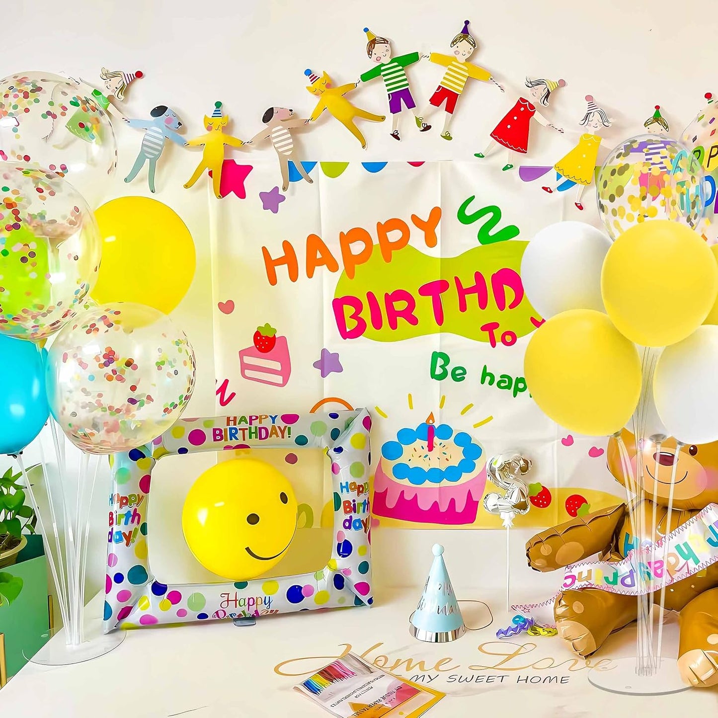 JOYYPOP 4 Sets Balloon Stand Kit For Table, Balloon Sticks with Base Birthday Graduation Party Decorations Wedding