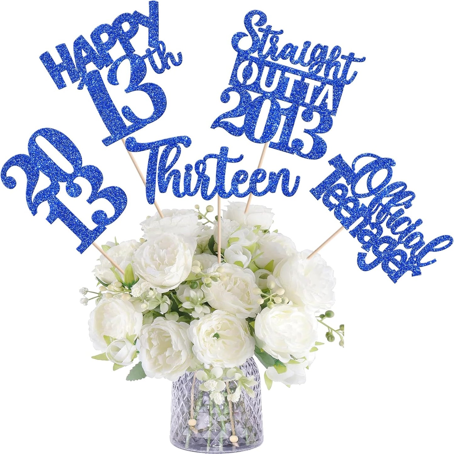 15 PCS 50th Birthday Centerpiece Sticks Fifty Happy 50th Straight Outta 1976 Table Flower Centerpieces Sticks Cheers to 50 Floral Decorations for 50th Birthday Party Centerpieces Supplies Black