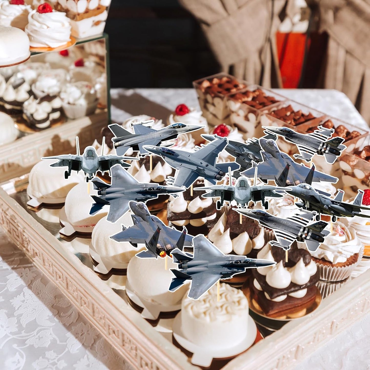 Wildflower Birthday Party Decorations, 36PCS Flower Floral Cupcake Toppers Decoration, Baby in Bloom Baby Shower Cupcake Picks Decor Party Supplies for Gilrs Women