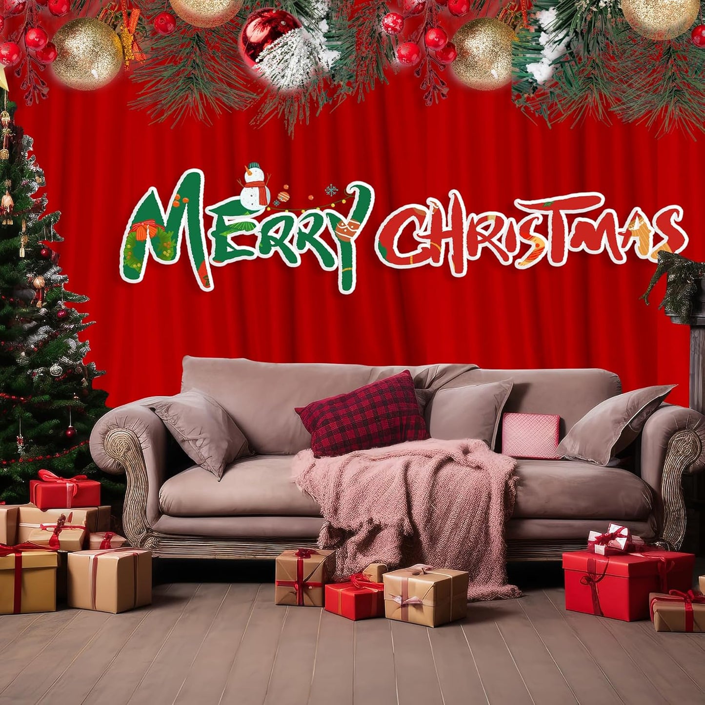 MEETSKY Black Backdrop Curtains for Parties - 10ft x 8ft Party Photo Background Curtain Rod Pocket Fabric Drapes Panels for Boys Birthday Holiday Home Halloween Decoration, 5ft x 8ft, 2 Panels