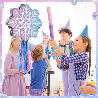 VioraWhite Fairy Piñata Princess Birthday Decorations Fairy Party Piñata Set with Stick and Blindfold for Girls Kids Butterfly Birthday Party Game Decorations Supplies