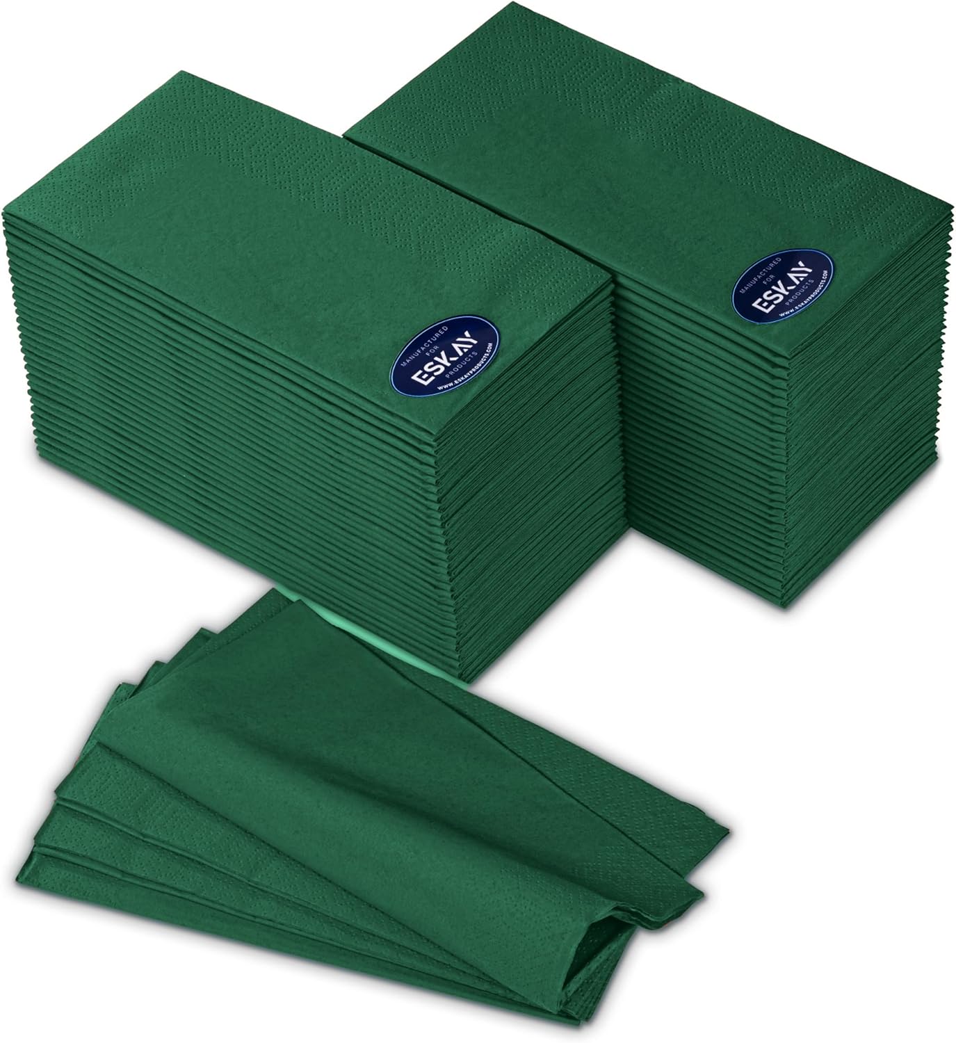 Black Beverage Napkins (300 Count) 2-Ply Disposable Cocktail Napkins for Bar, Weddings, Parties, Events, Premium Quality and EU Made