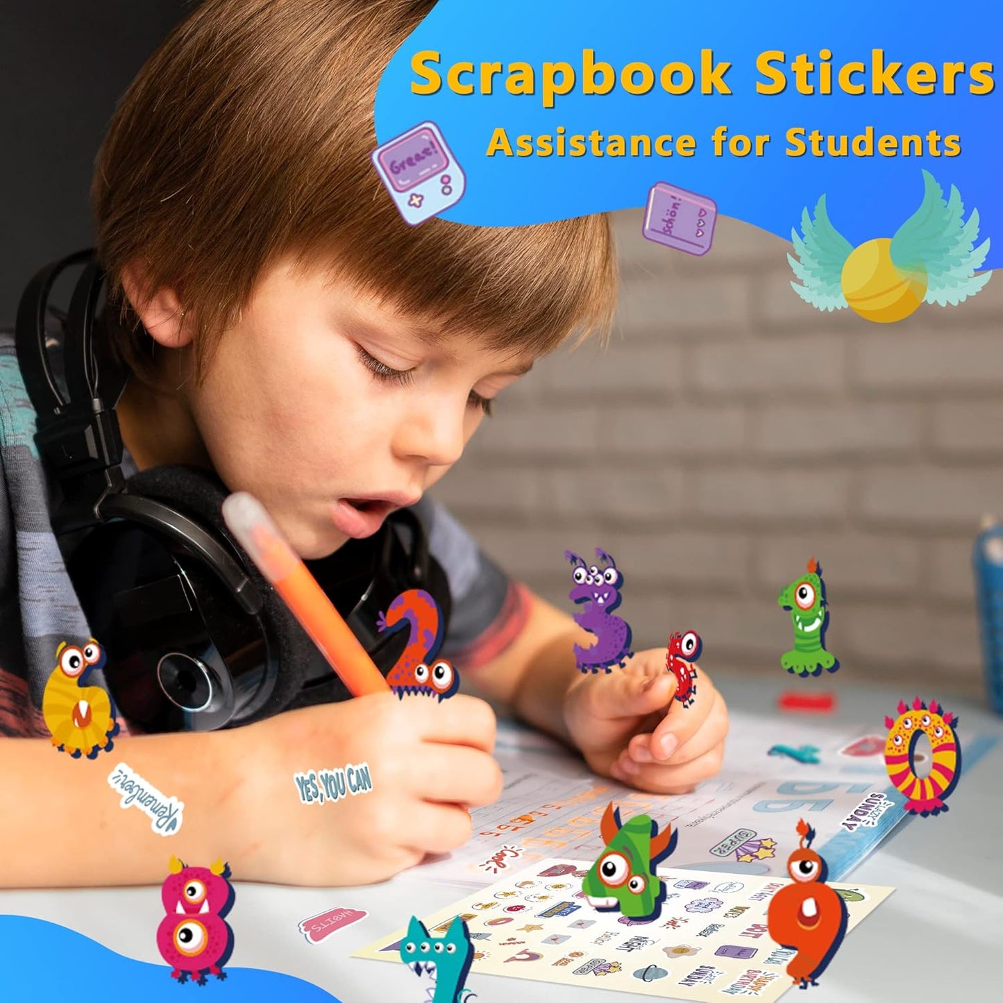 Sinceroduct 64 Sheets Stickers for Kids, 1800+pcs Animal Sticker, 16 Animal Themes Water Bottle Stickers, Scrapbooking Party Favors Classroom for Kids, Children, Teacher, Parent