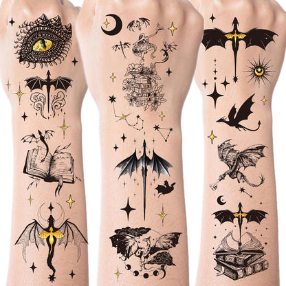 Black 6 7 Temporary Tattoos, 8 Sheets Funny 67 Party Favors Decorations, Six Seven Number Tattoo Stickers for Sport Teams Activity Party Supplies Gifts Prizes Rewards