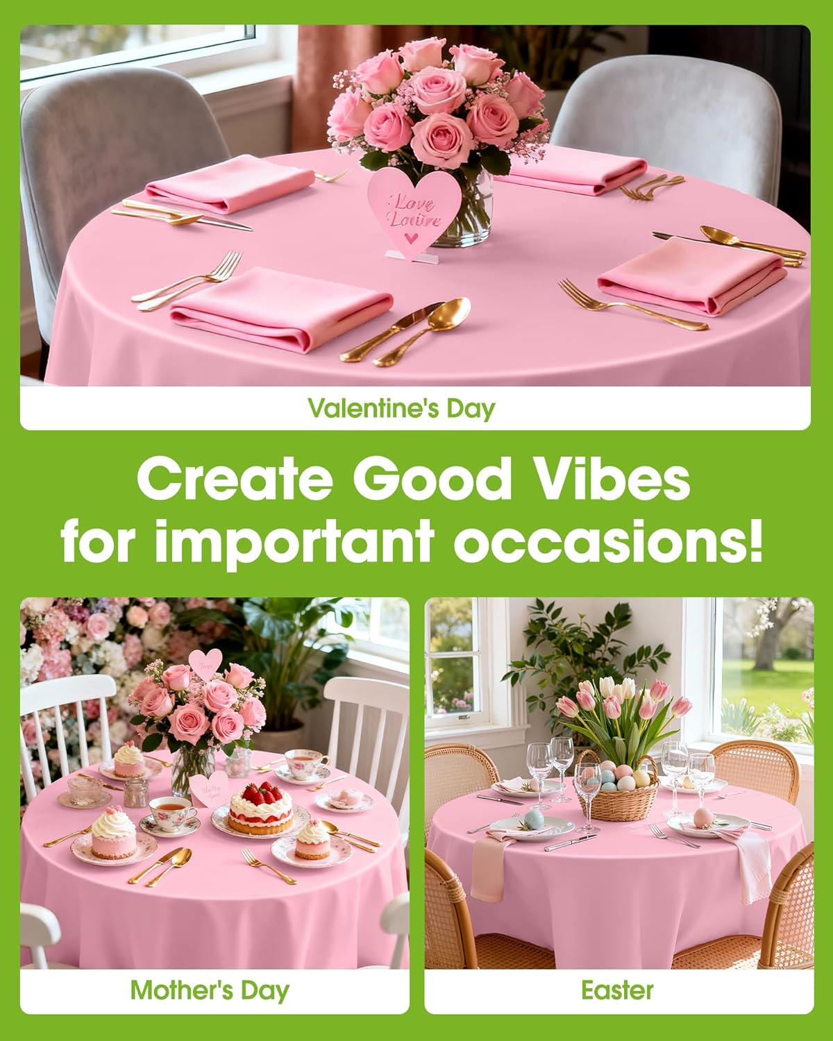 Pureegg Plastic Table Cloth Disposable 8 Pack, 54 x 108 Inch Table Cloths, Party, Picnic, Wedding, Decorative Tablecloths, Rectangle, White Plastic Cover, Leakproof & Sturdy, White