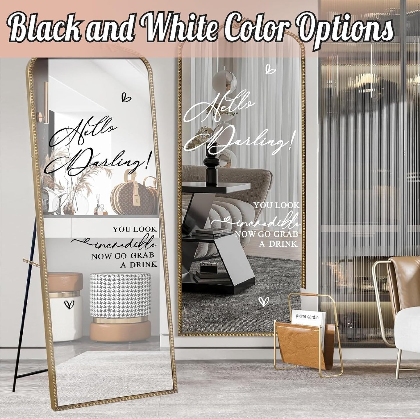 Custom Name Welcome to Our Wedding Signs Personalized Wedding Mirror Decals Selfie Mirror Decal for Wedding Entry Reception Display Golden Date Marriage DIY Vinyl Lettering Welcome Party Decoration