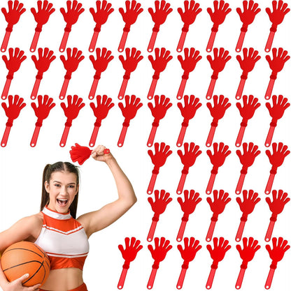 Junkin 48 Pcs Hand Clappers Bulk 7. 5 x 3. 5 Inches Noise Makers Party Favors Clapping Noise Maker Clacker for Birthdays Game Prizes Rewards Football Sporting Events Cheers Supplies (Black,White)