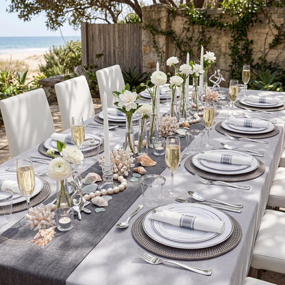 350 Pieces Black and Gold Plastic Plates with Disposable Silverware, Include 50 Dinner Plates 9”, 50 Dessert Plates 6.3”, 50 Black Cups 9 OZ, 50 Pre Rolled Napkins for Wedding Party Graduation