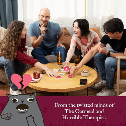 Horrible Therapist: Extra Horrible Edition by Exploding Kittens - A Card Game for 3-8 Players, Ages 17+ - Adult Party Game for Family Night