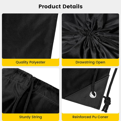 Vorspack 10 Pcs Drawstring Bags Bulk - Drawstring Backpack Draw String Back Bag for Gift, DIY, Party, Gym, Trip - 10 Colors
