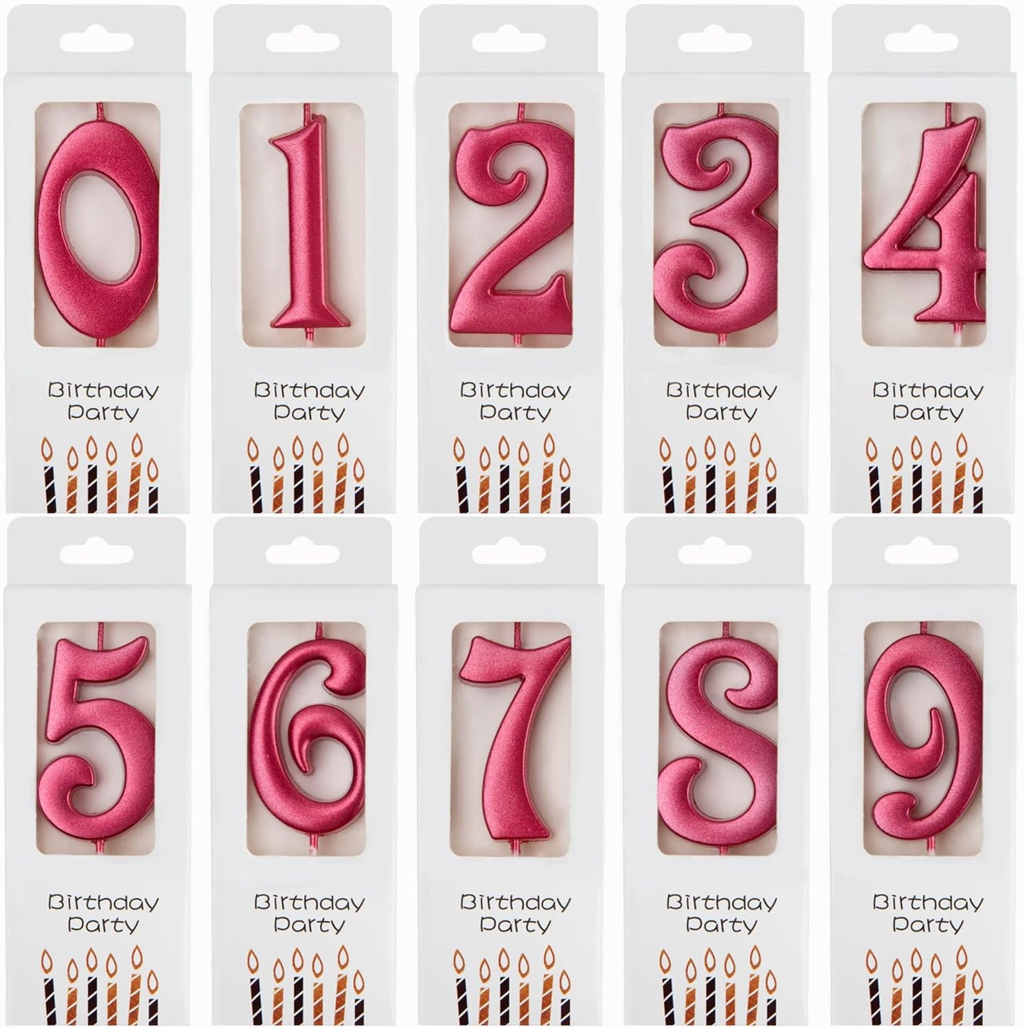 PHD CAKE 10-Count 0-9 Gold Number Birthday Candles, Number One Birthday, Gold Number Candles, Party Celebration, Baby Showers