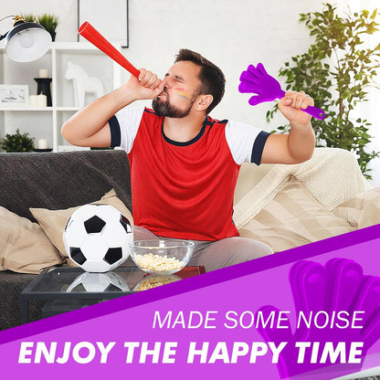 50 Pcs Hand Clappers Noisemakers 7.5 Inch Clappers Noisemakers Plastic Hand Clappers for Birthdays Game Football Sporting Events Cheers Supplies Dance Basketball Football Noisemakers(Black)