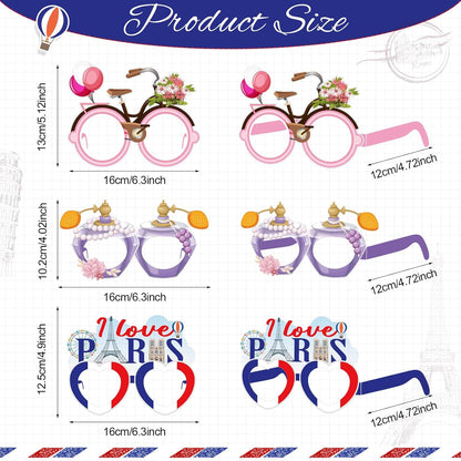32 Pcs Spa Party Favors Paper Glasses Makeup Paper Eyeglasses Frames Spa Photo Booth Props Selfie Props for Makeup Birthday Party Decorations