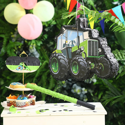 Baseball Piñata with Blindfold Bat for Birthday Party Softball Paper Piñata Sports Balls Confetti Baseball Party Supplies for Birthday Party Decorations 13.19 x 13.19 x 3 Inch(Cool)
