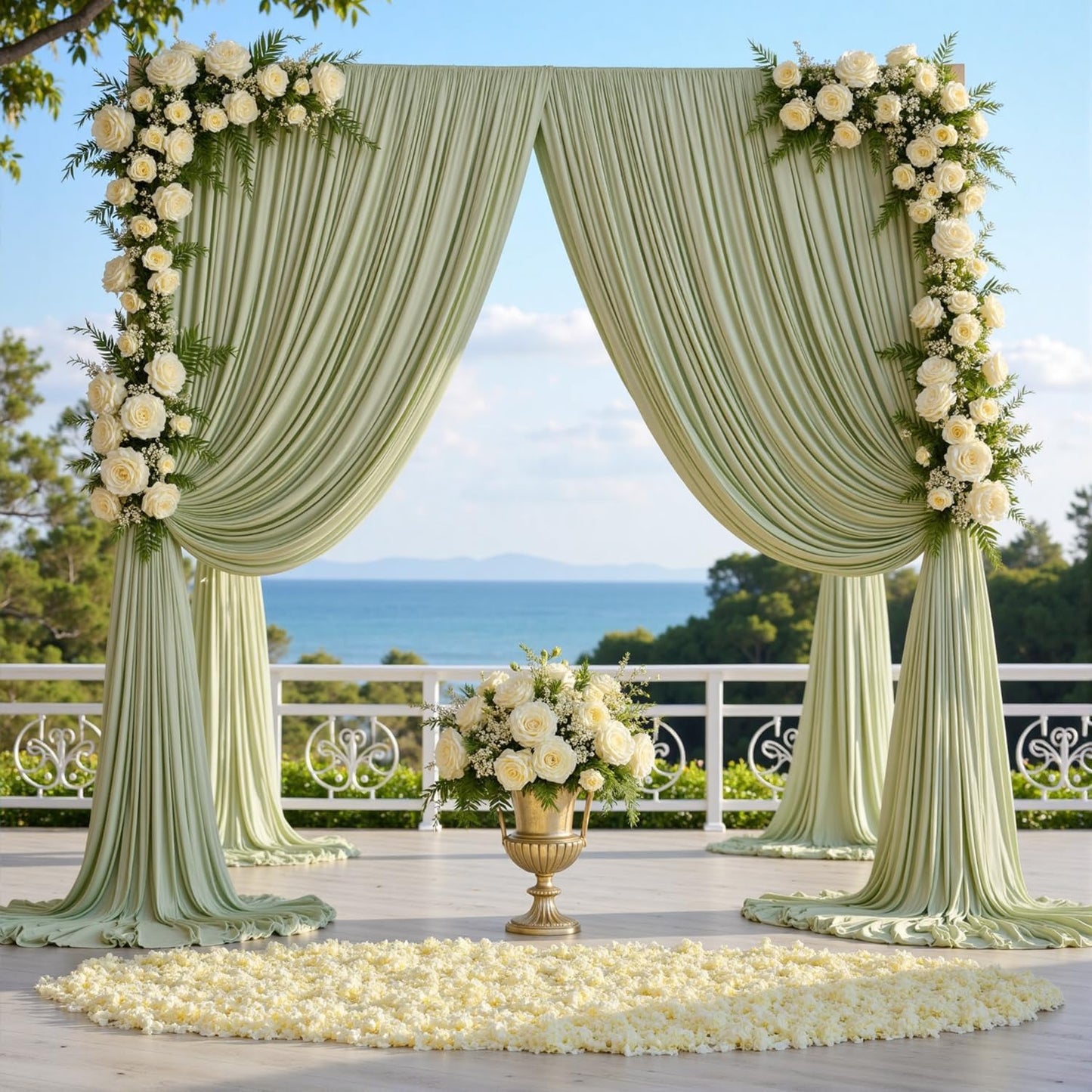 10ftx10ft Black Backdrop Curtains for Weddings Parties, Wrinkle Free 2 Panels Silky Polyester Photo Backdrop Drapes Back Drop Cloth Drapery for Birthday Mother'sDay Photography Background