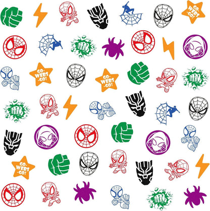 24 Pcs Spide Stampers - Perfect Spide Birthday Party Supplies, Goody Bag Fillers & Party Favors.