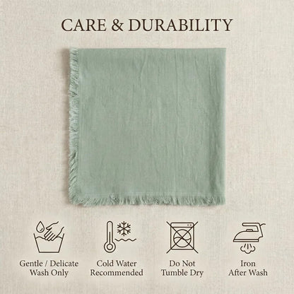 ACCENTHOME Natural Cotton Linen Napkin Set of 12 18x18 inch Dinner Napkins - Washable Soft Premium Hotel Quality Reusable Hemmed Edges Napkins Perfect Table Linens for Family Dinners, Weddings