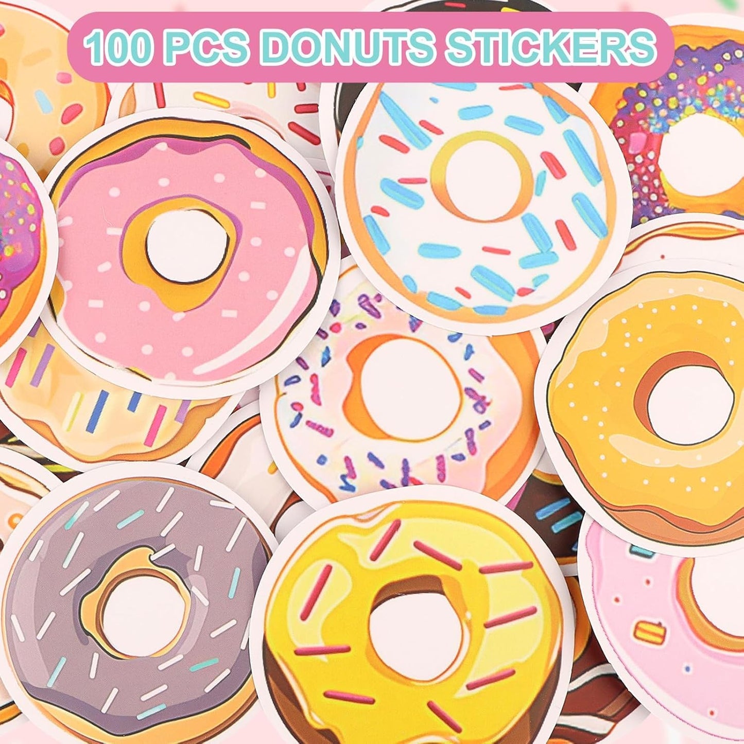 32 Pcs Donut Party Favors Bulk Donut Mini Spiral Notepads Donut Pens Stickers Set Donuts Birthday Party Supplies Gift for Classroom Reward Prizes Goodie Bag Stuffers