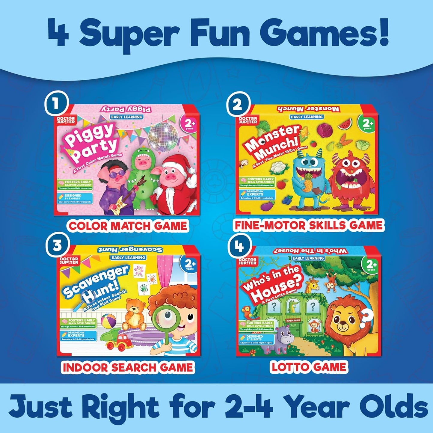 Doctor Jupiter Scavenger Hunt | Toys for Ages 2-4 | Birthday Gift Ideas for 2 Year Old Boys and Girls | Toddler Toys for 2-3-4 Year Old | Learning & Education Toys