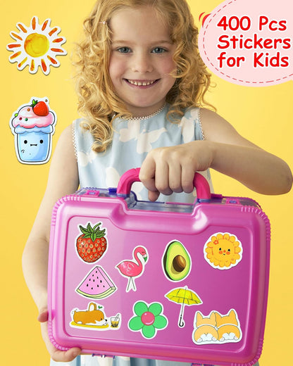 200Pcs Water Bottle Stickers for Kids, Cute Stickers for Water Bottles, Vinyl Waterproof Aesthetic Laptop Sticker Pack Classroom Prizes Skateboard for Kids Teens Girls Students (Cute-200pcs)