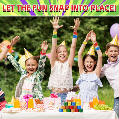 Cartoon Animation Slap Wristband, 24 Pack - Birthday Party Supplies, Cartoon Theme Bracelets Goodie Bag Fillers for Birthday & Theme Parties