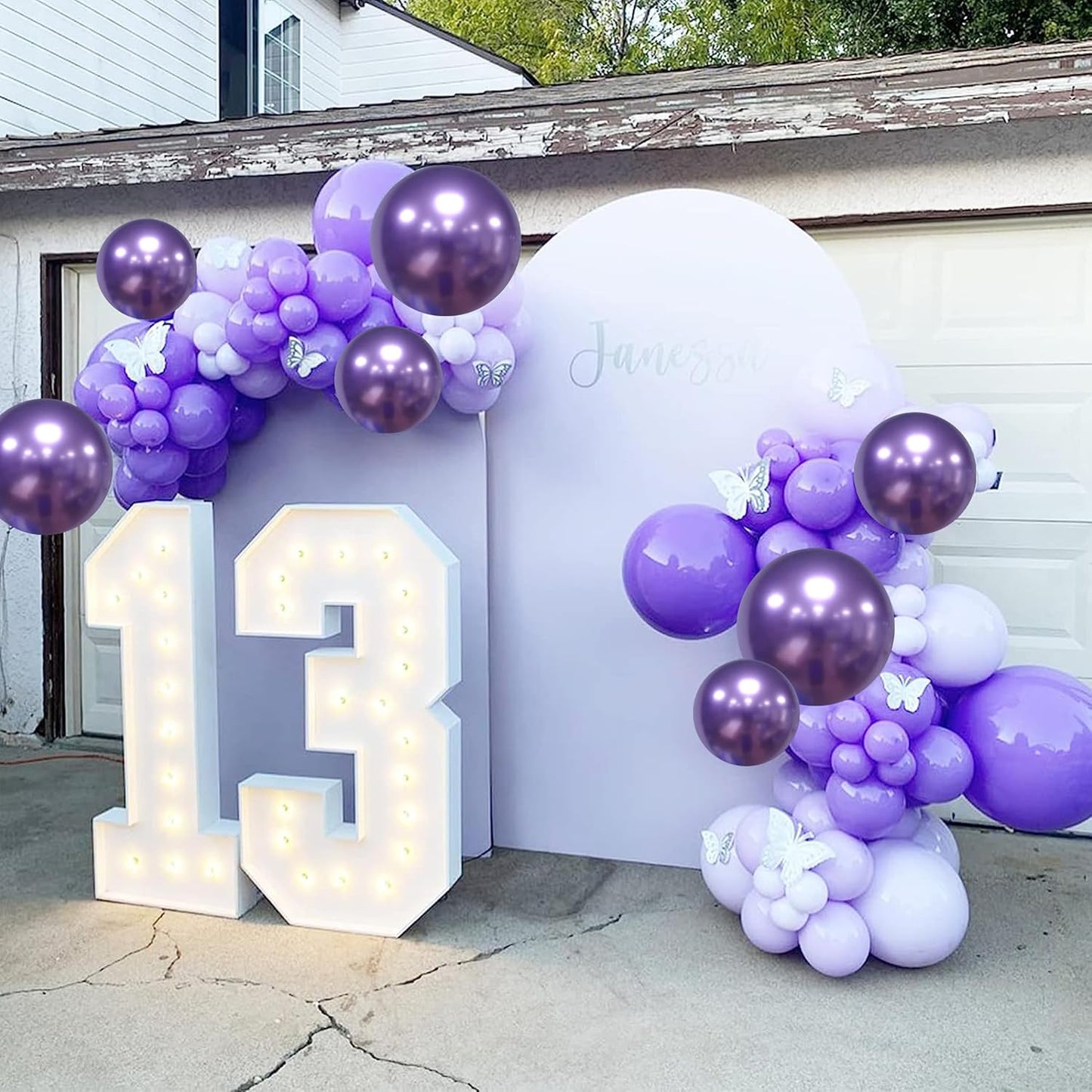 Pink Blue Purple Balloon, 60 Pcs 12 Inches Hot Pink Metallic Purple Teal Yellow Balloons Confetti Balloons for Kids Magic Theme Birthday Decoration Baby Shower Girls Music Party Supplies