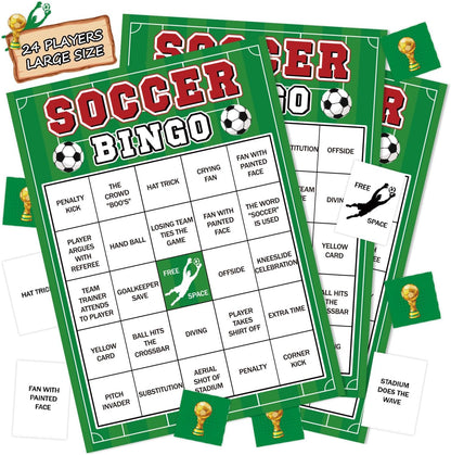 4th of July Bingo Game Set for 24 - Patriotic Party Activities, Independence Day Games for Family Reunion, School & Classroom Decorations – 5" x 7" Cards