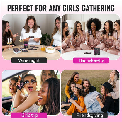 BETTER US Catch UP! Spicy Girls Night Card Game – Birthday & Bachelorette Gift | 18+ Conversation Starters for Women | Adult Games & Bachelorette Party