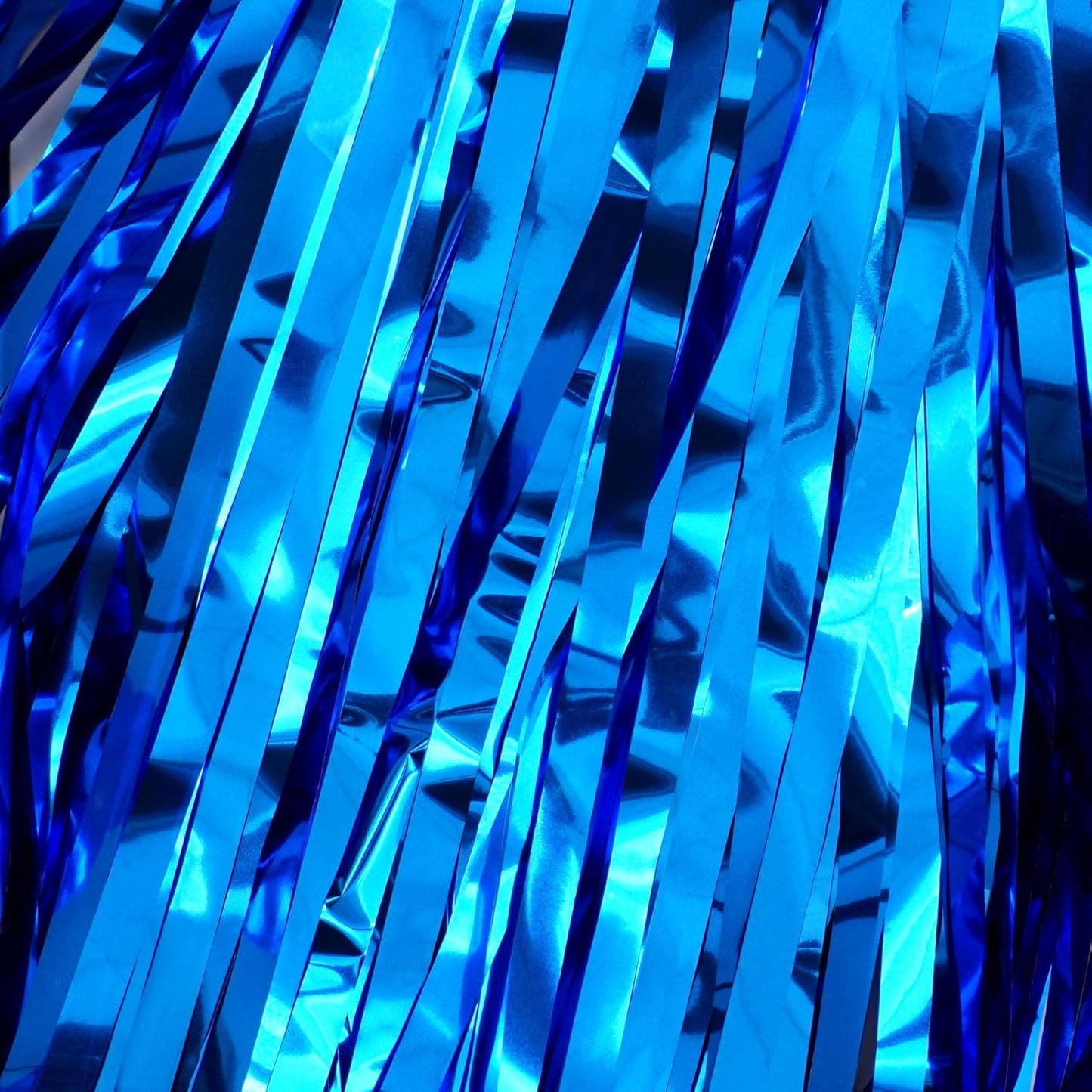 Hampton Distribution 6 Pack Silver Foil Fringe Curtains, Silver Tinsel Backdrop Party Curtains, Party Supplies for Birthday, Holidays, Parties & More