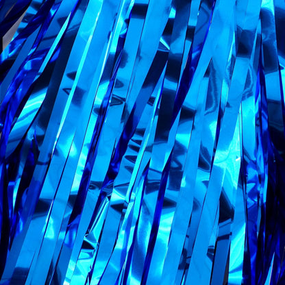 Hampton Distribution 6 Pack Silver Foil Fringe Curtains, Silver Tinsel Backdrop Party Curtains, Party Supplies for Birthday, Holidays, Parties & More