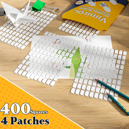 100Pcs Adhesive Glue Stick Dots Double Sided Sticky Tack Removable - Clear Museum Mounting Putty No Damage for Wall Decor, Figurine, Poster, No Trace Dots - Strong Adhesive Dots for Balloon & Crafts