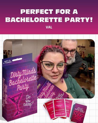 TDC Games Travel Dirty Minds Bachelorette Party Card Game, Ultimate Bachelorette Party Games, The Girl's Night Party Game