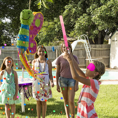 15.75 Inch Piñata Stick Kit Blue Unbreakable Pinata Stick with Blindfold Blind Rope Blind Stick Suitable for Girls Boys Adults Can Have Fun at Any Party