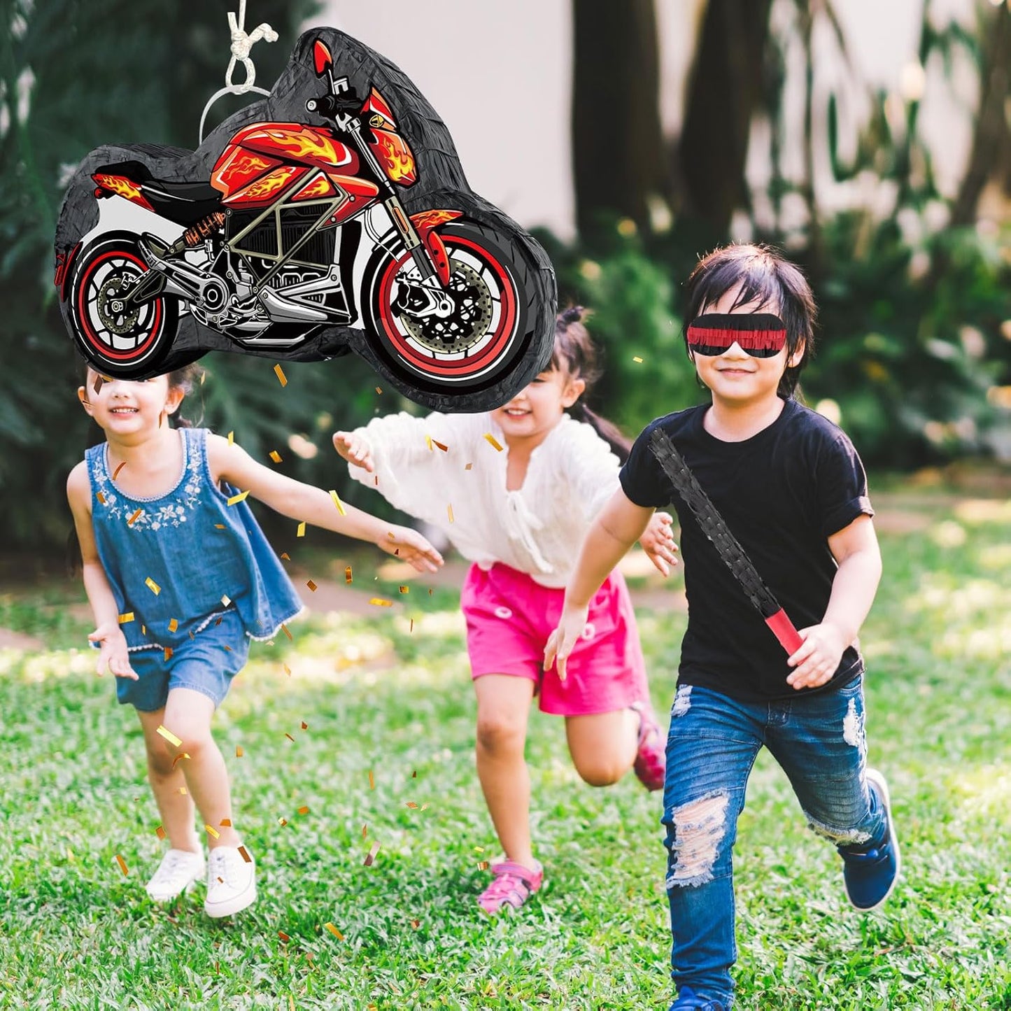 Easter Bunny Pinata Funny Bunny Egg Pinata with Blindfold & Stick for Birthday Decorations Easter Party Supplies Spring Decorations