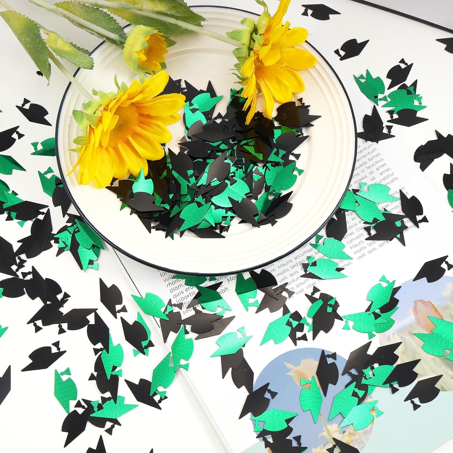 Silver and Blue Graduation Confetti 2026, 1000 Pcs Class of 2026 Table Centerpiece Grad Confetti for 2026 Graduation Party Decorations Supplies