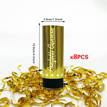8 PCS Gold Confetti for Baby Shower Wedding Birthday Graduation Anniversary Christmas Party Supplies Decorations and Favors