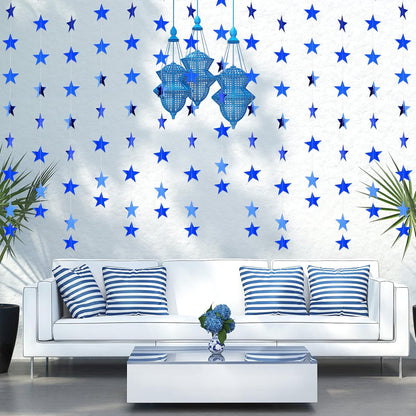 Patelai Glitter Star Garland Banner 2026 Graduation Decor 130 Feet Star Hanging Banner Twinkle Backdrop for Party Birthday Classroom Wedding Supplies(Gold)