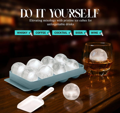 56pcs Ice Cube Tray with Lid and Bin – Stackable 4 Trays Plastic Silicone Freezer Mold, Large Ice Bucket with Scoop, Tong & 2 SS Straws – Easy Release Ice Maker for Cocktail, Coffee, RV, Whiskey